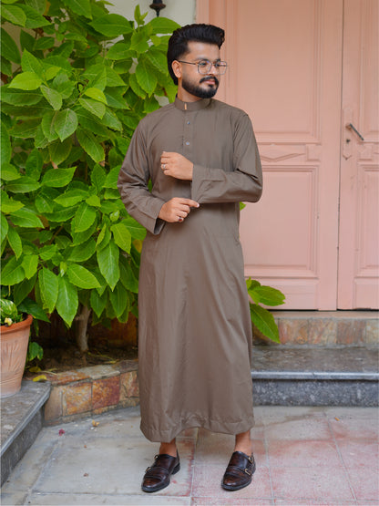 MUSHROOM BROWN PREMIUM SAUDI THOBE