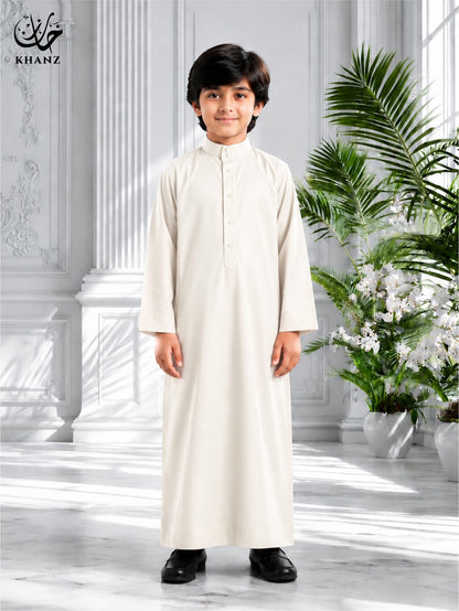 Kids Sherwani Collar Jubba | Premium Boys Thobe & Kandura