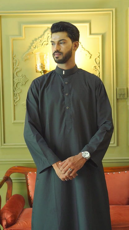 PREMIUM BLACK SAUDI THOBE