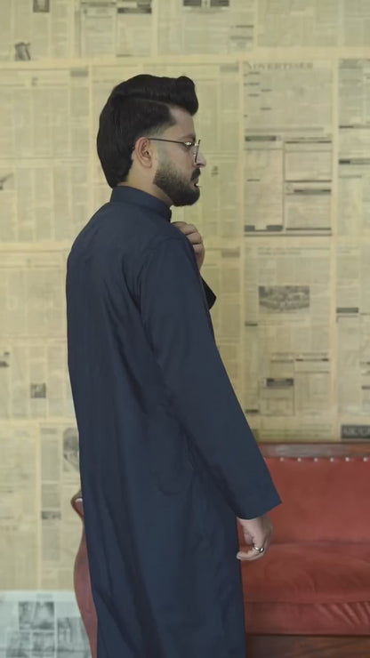 NAVY BLUE PREMIUM SAUDI THOBE