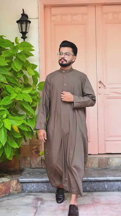 MUSHROOM BROWN PREMIUM SAUDI THOBE
