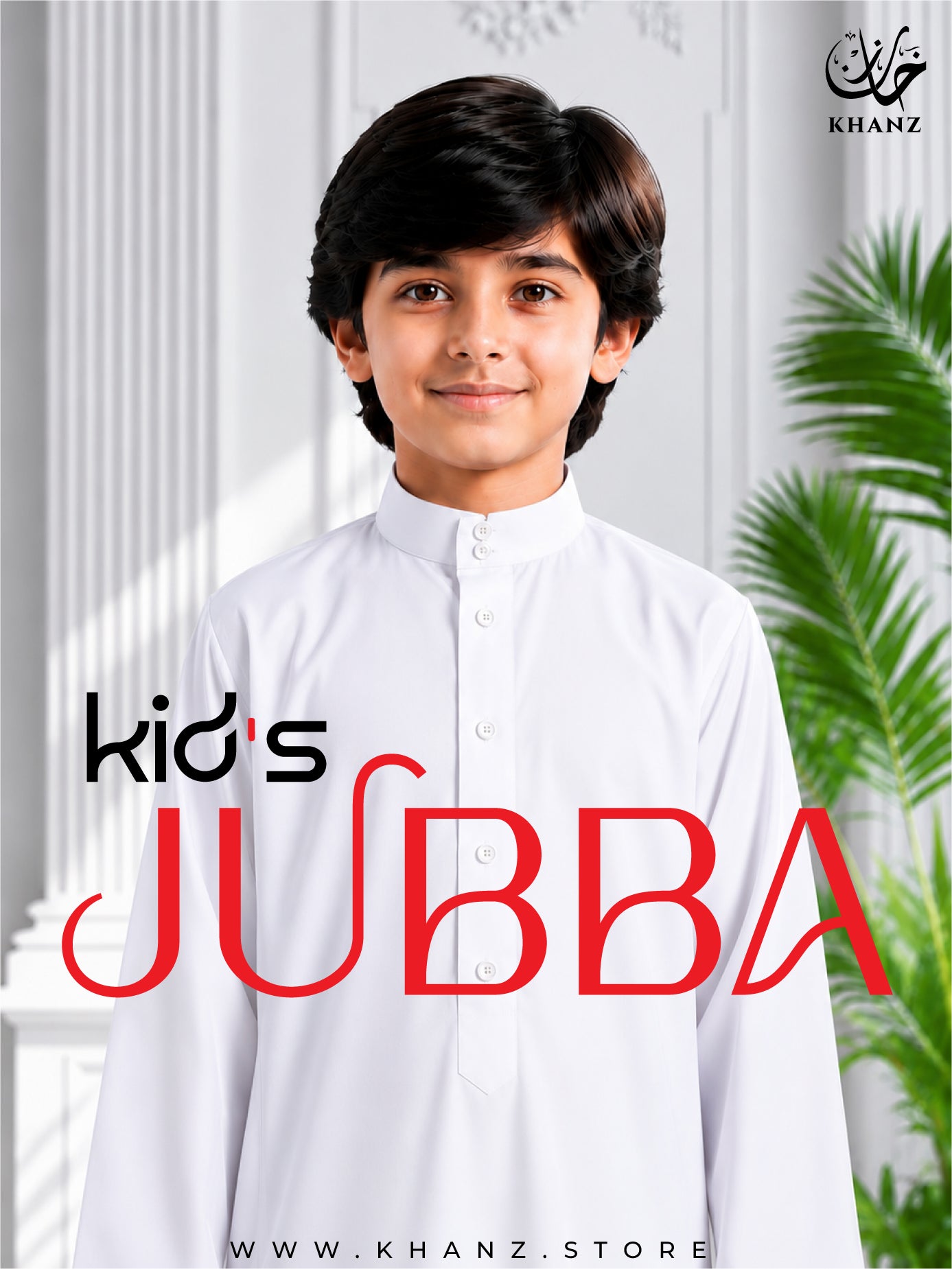 Kids Sherwani Collar Jubba | Premium Boys Thobe & Kandura